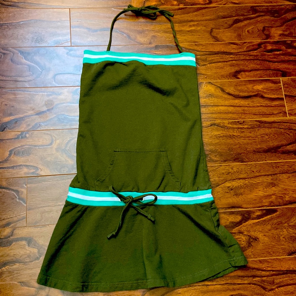 Halter neck mini dress/swimsuit coverup in size M